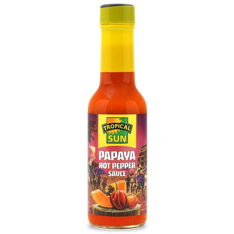 Tropical Sun Sauce Papaya Hot Pepper 150Ml