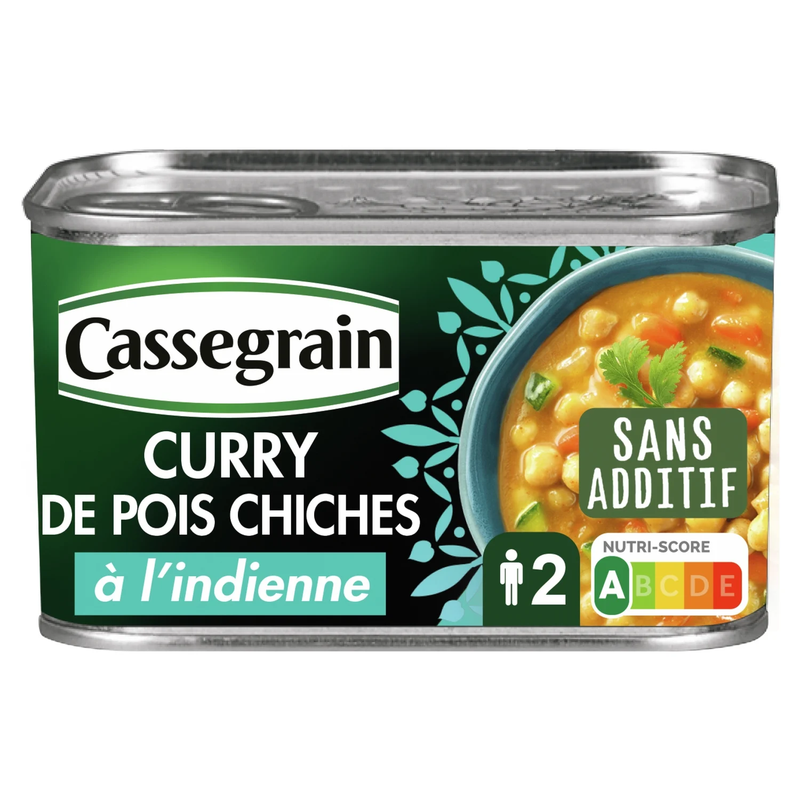 Curry De Pois Chiches À 'indienne Cassegrain 'unité De