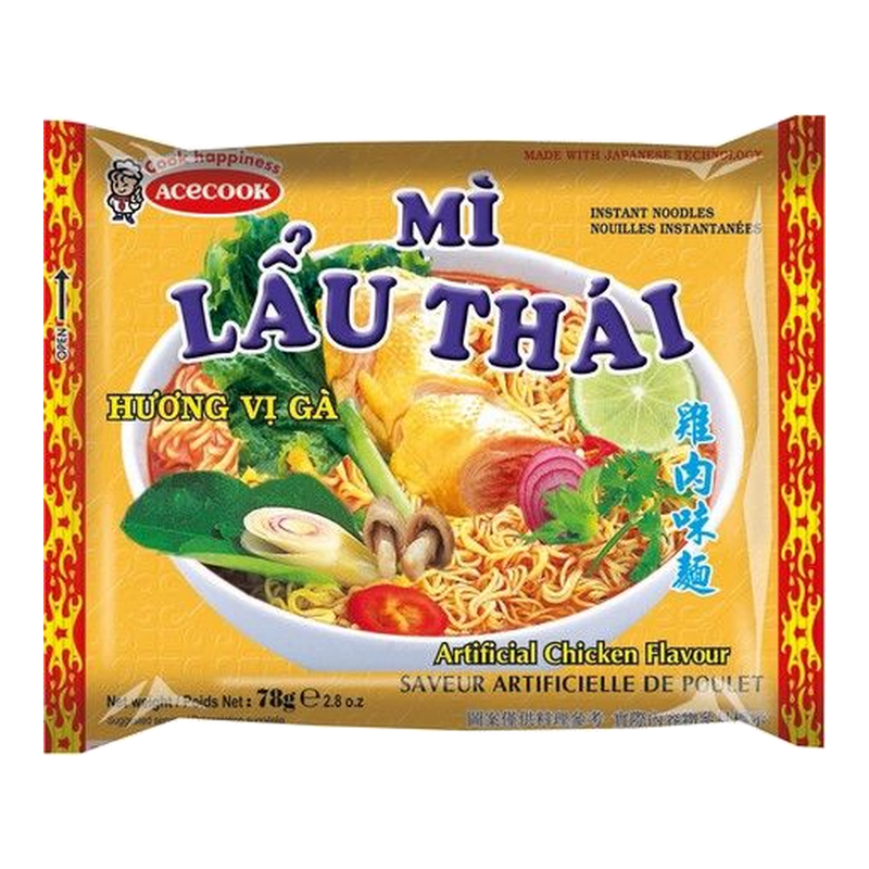 Acecook Thai-Hühnchen-Geschmack Reisnudelsuppe 78 g