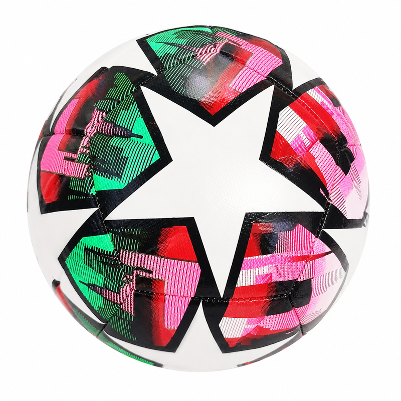 Größe 5 Star Fußball 400-420 g 3 Farben gemischt zufälliger Stil 1er Pack