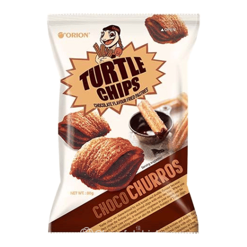 Orion Turtle Chips Choco Churros Flavour 80G