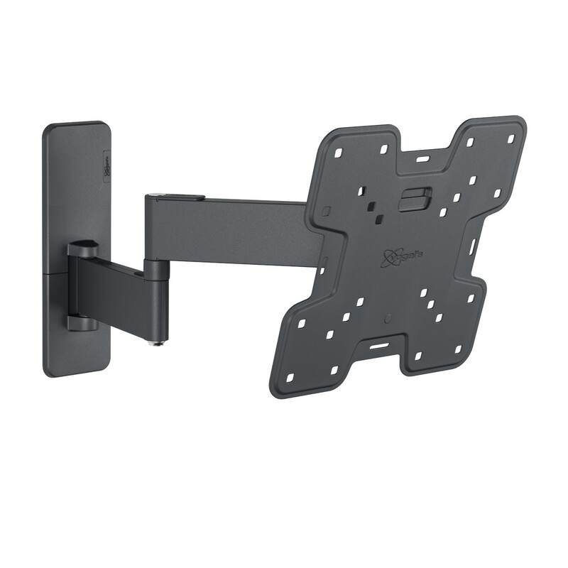 vogel's TVM 1249 Vollbeweglichkeit TV Wandhalterung - 19-43 Zoll, 180° Schwenken, 20° Neigen, 15 kg, VESA 75x75-200x200, Schwarz