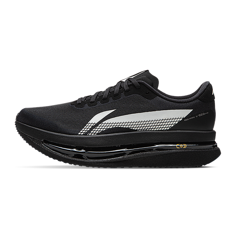 Li-Ning Eu44 1/3 Men's Red Hare 9 Ultra Racing Running Shoes Boom Fiber Breathable Light Sneakers Arpw007 Men's Road Racing Running Shoes Marathon Sports Outdoor - Black