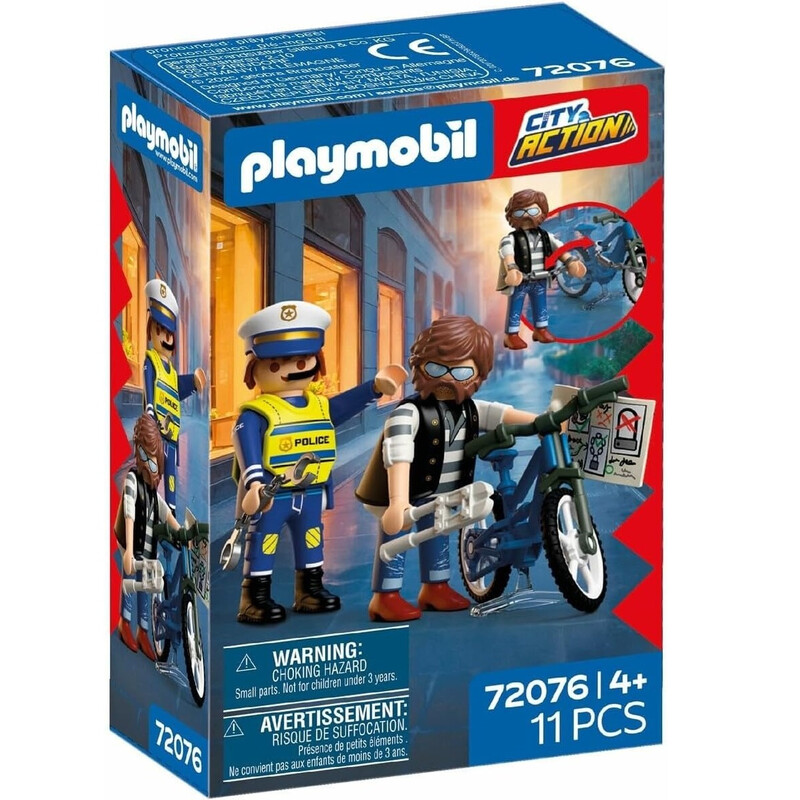 Playmobil City Action 72076 Vol de vélo - vue 3