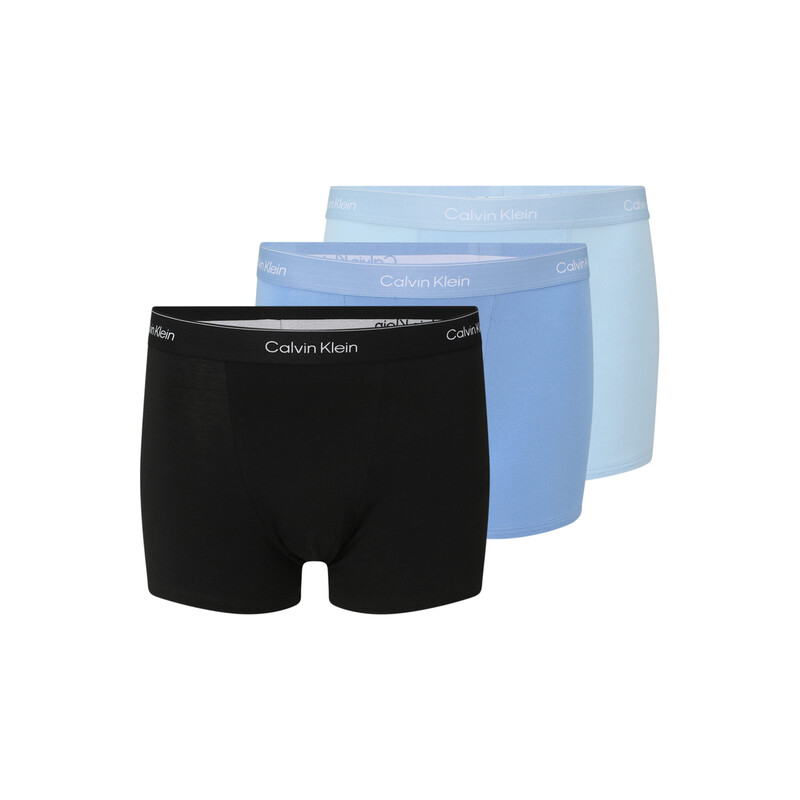 Calvin Klein 3er-Pack Relaxed Fit Trunk Schwarz, Blau, Hellblau Herren