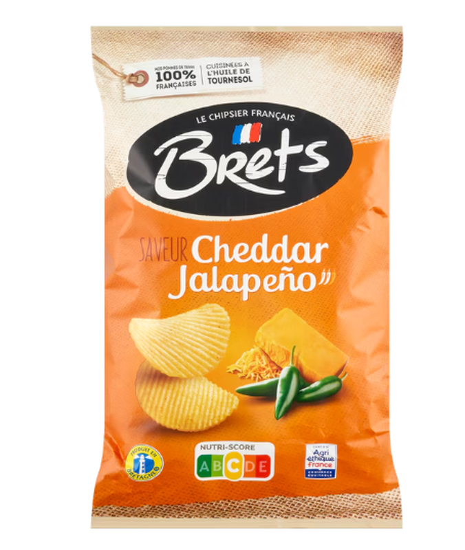 Brets Jalapeño Cheddar Chips - 125 g