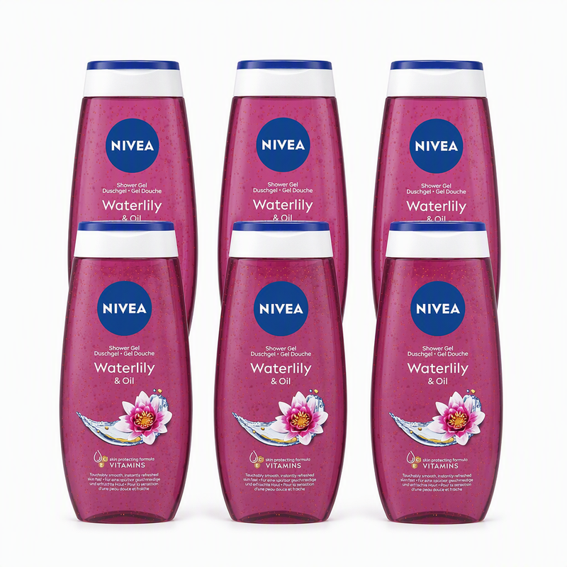 NIVEA Douchegel Waterlelie & Olie 250 ml (6-Pack)