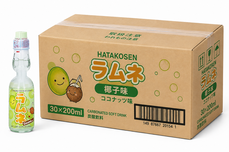 Hatakosen Ramune Kokos, 30 x 200 ml