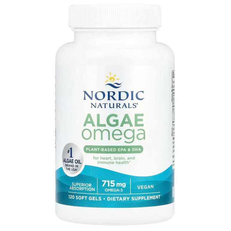 Algae Omega 3 Heart Brain Vegan 715 mg - 120 Softgels