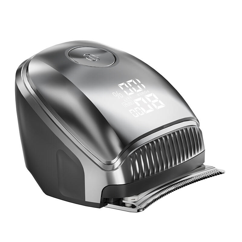 Komingdon draadloze oplaadbare haartrimmer - tondeuse voor mannen om zelf haar te knippen met nauwkeurig knippen, eenvoudige reiniging en lange batterijduur - perfect feestdagcadeau voor vaderdag zilver
