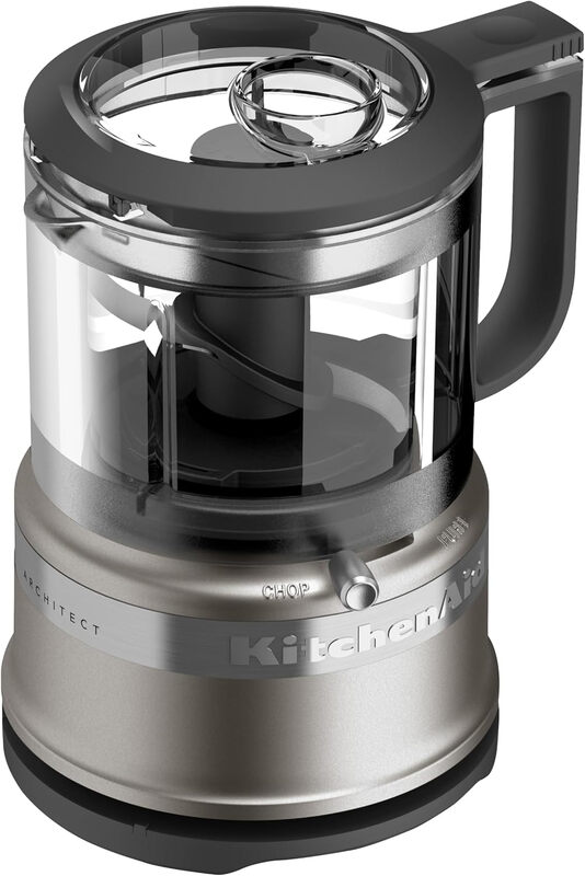 Kitchenaid 5Kfc35616ecu Mini Food Processor 240 Watt 2 Geschwindigkeitsstufen - Kontur-Silber