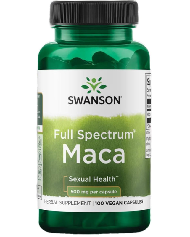 Swanson Men's Maca Vitality 500Mg Capsules - 60 Capsules