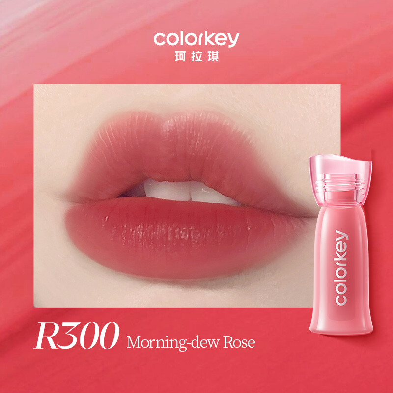 COLORKEY Water-Gloss Soft Matte Lip Glaze-#R300-1 g (Fensterbox)