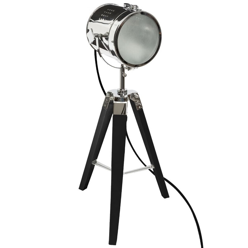 Atmosphera Ebor Statieflamp - 68 cm, Zwart