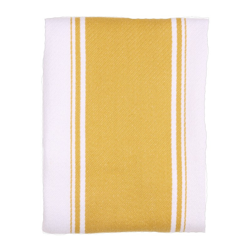 Tea Towel Love Colour Striped 100% Cotton Ochre 46x71cm