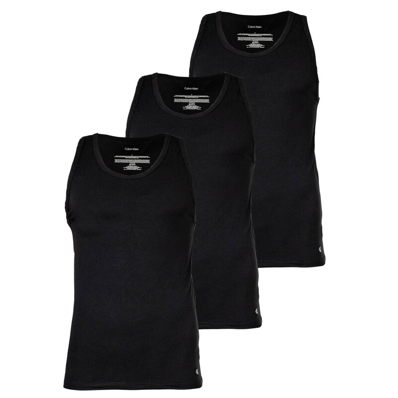 Calvin Klein Herren Unterhemden 3er-Pack - Schwarz 3XL