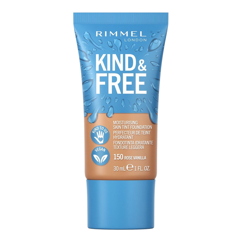Rimmel Kind + Free hydraterende foundation met een subtiele dekking Rose Vanilla 150