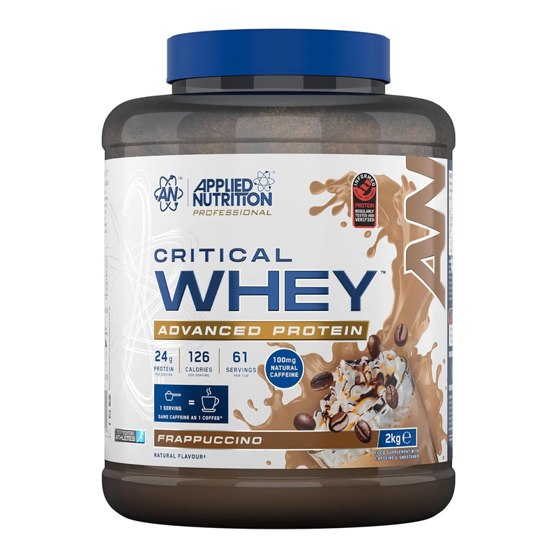 Applied Nutrition Critical Whey Protein Frappuccino Protein Nutrition Powder - 2Kg