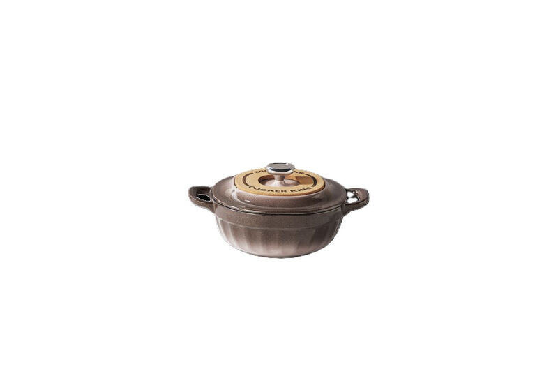 Geklaarde emailleerde braadpan