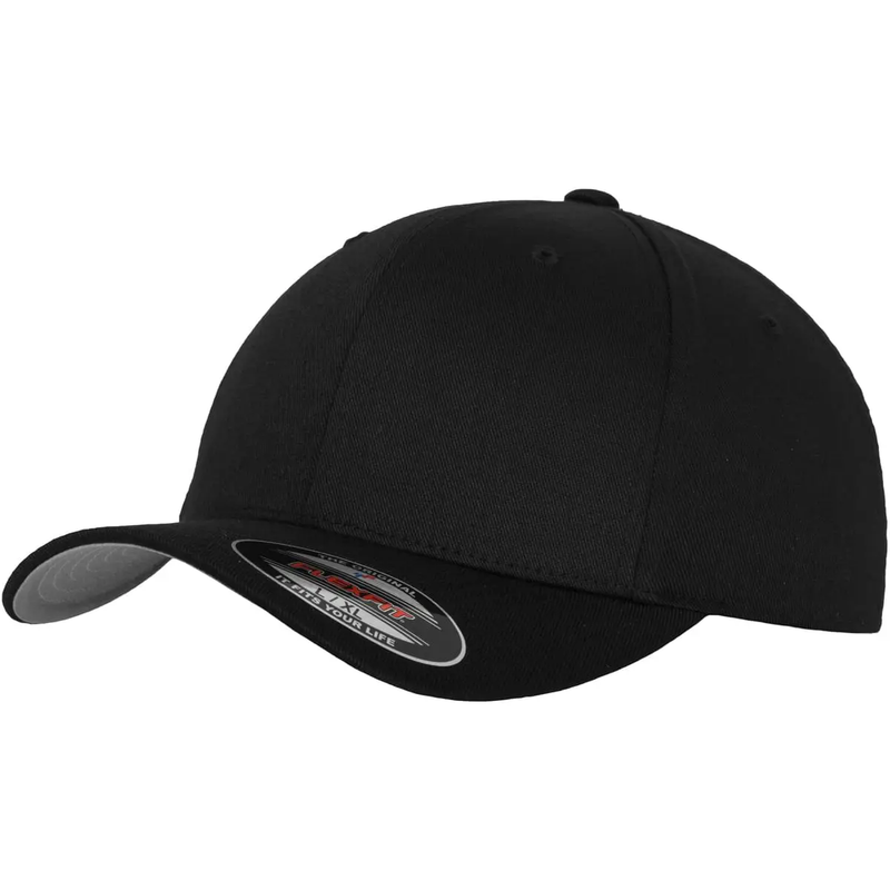 Urban Classics Flexfit Wooly Combed pet zwart L/XL