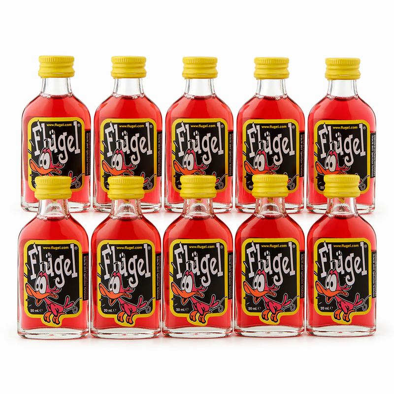 Flügel Frambozen Wodka Shot – 10 x 20 ml