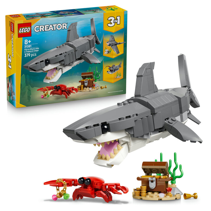 Creator 31381 Fierce Shark with a Treasure Chest