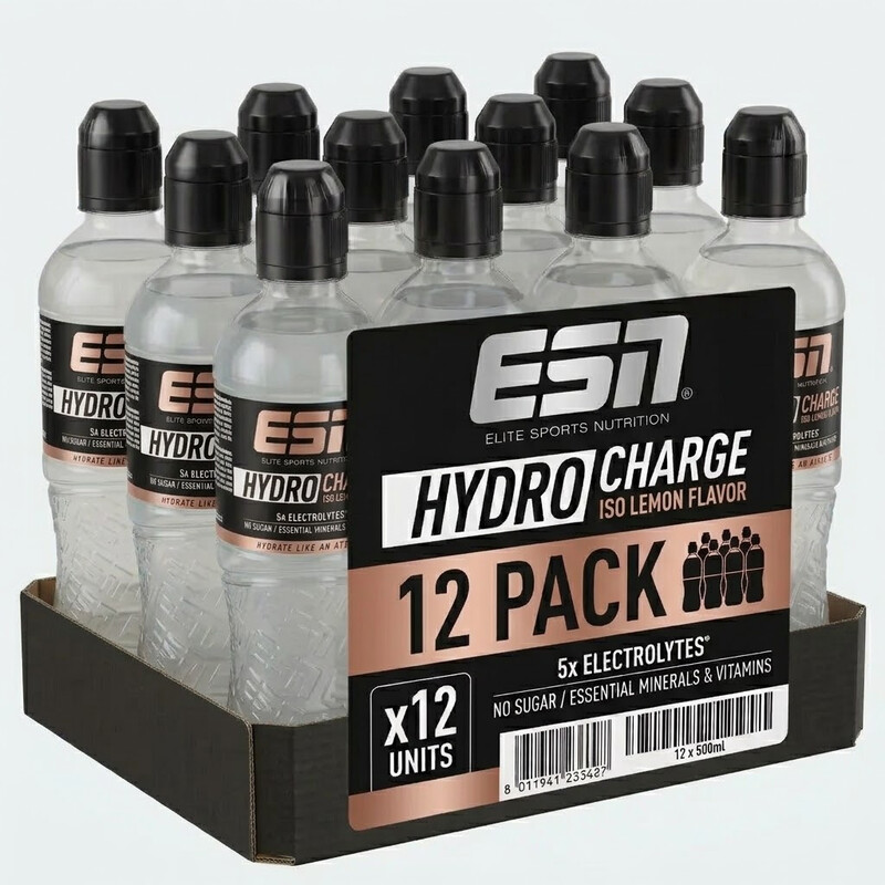 ESN Hydro Charge Iso Drink Zitrone 12 × 0,5 L