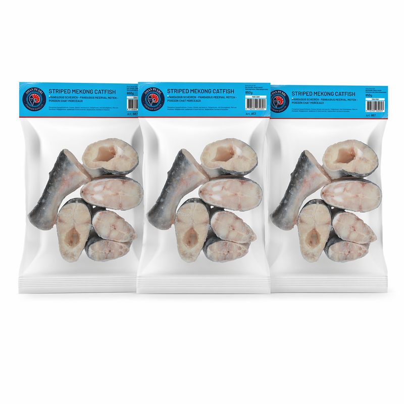 Mooijer-Volendam Gestreepte Mekongkwallensteaks Rauw Met Bot – 3 x 1 kg