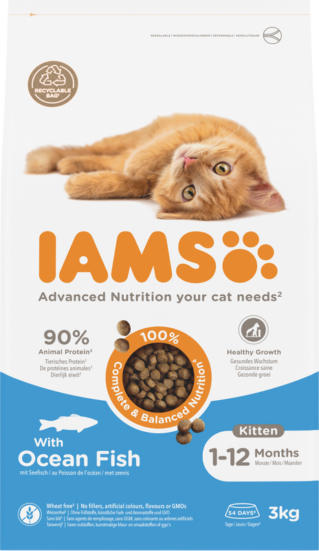 IAMS Kitten Kattenvoer met Oceaanvis 3 kg