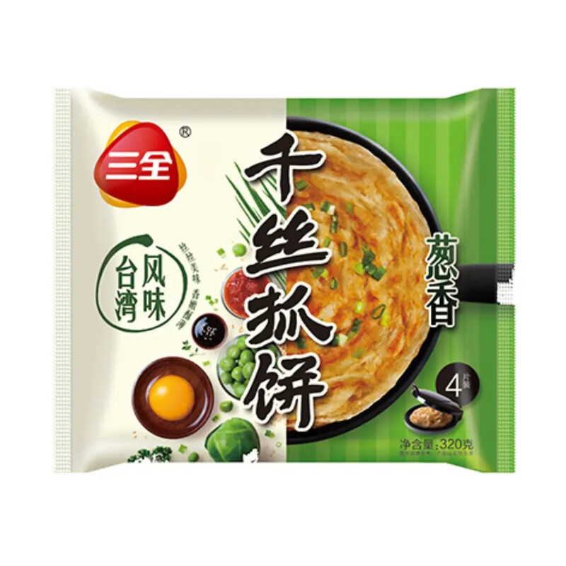 Sanquan Scallion Flavored Shredded Pancake 320G