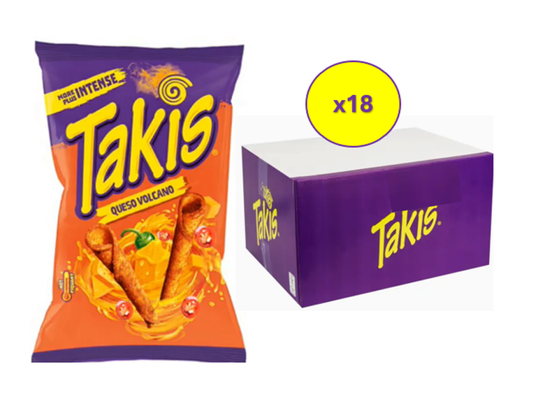 Takis Queso Volcano Cheese 100 g x 18