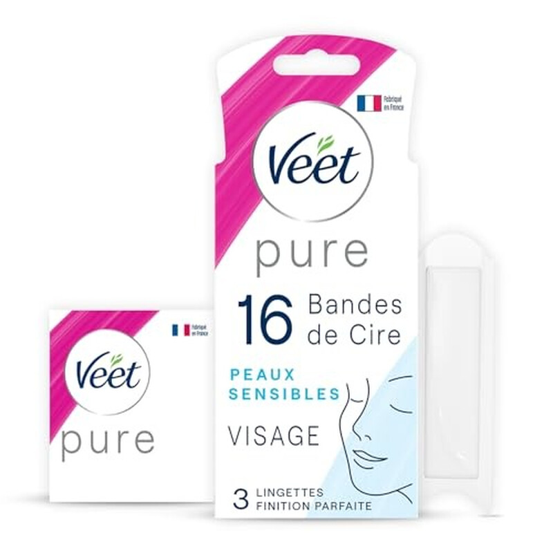 Veet bandes de cire froide visage x16