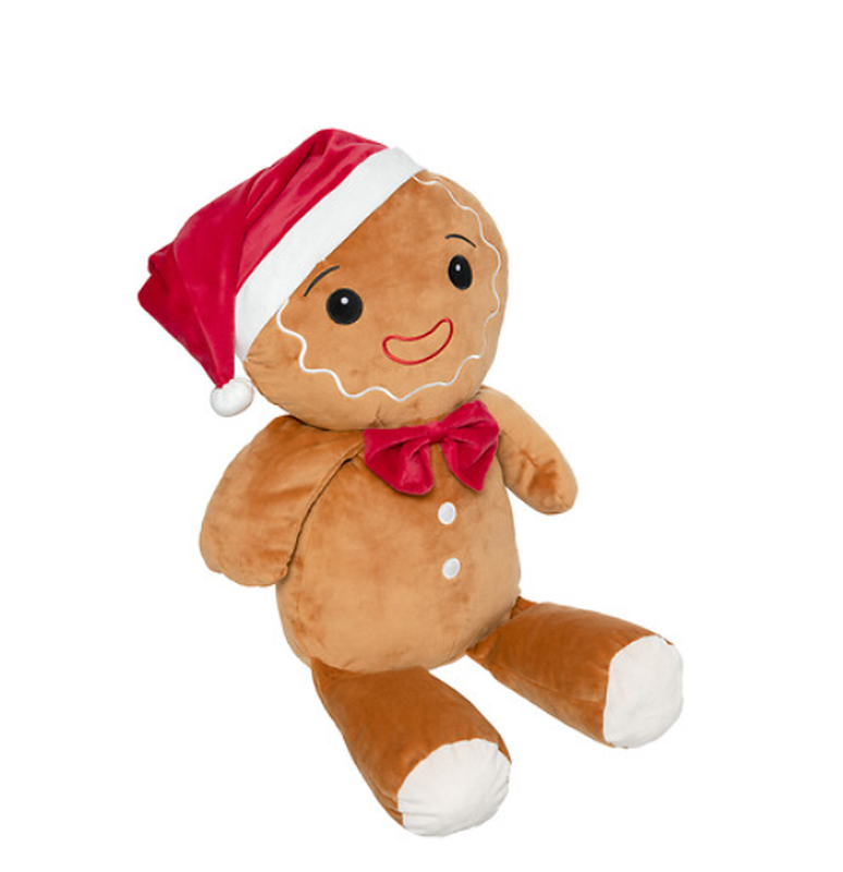 Atmosphera Lebkuchen-Plüschfigur Höhe 60 cm braun