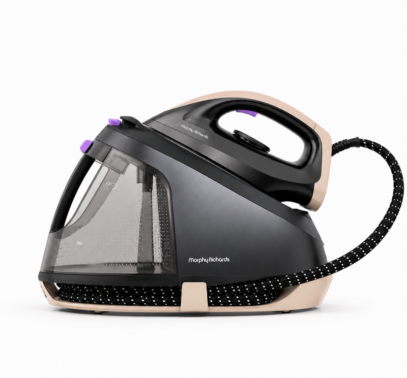 Morphy Richards EasySteam+ 2400 W Dampfbügeleisen, 120 g Dampfstoß, 70 g Dampfleistung, 6 Bar Druck, ECO-Modus, Abnehmbarer 1,8 L Wassertank, Anti-Kalk, Automatische Abschaltung, Schwarz, MUH-ISE4B