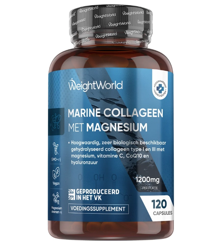 WeightWorld Collagène marin avec magnésium en gélules - 120 gélules