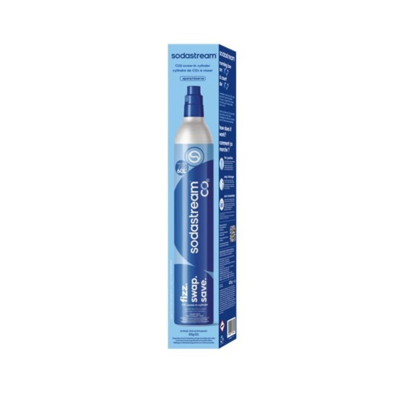 Recharge CO2 SodaStream – Cylindre à visser, jusqu'à 60 L, système original - vue 3