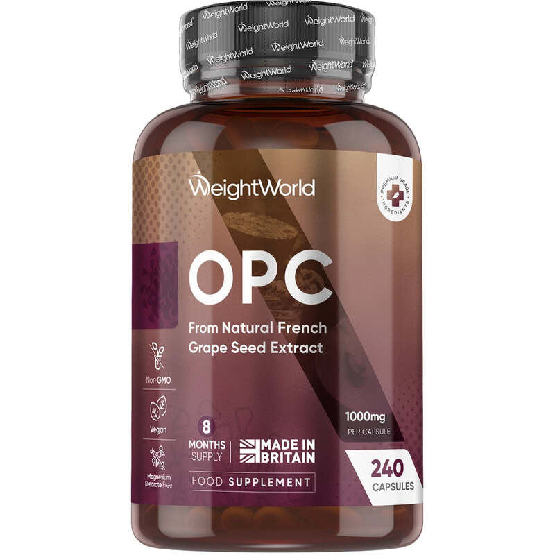 WeightWorld OPC (französischer Traubenkernextrakt) 1000 mg 240 Kapseln