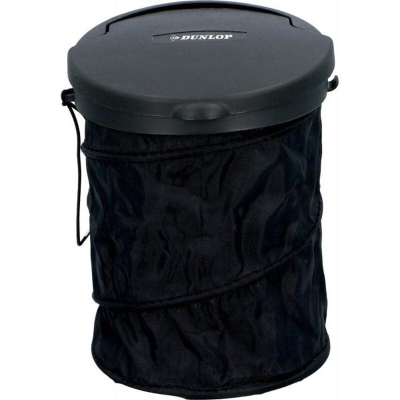 Dunlop Auto Vuilnisbak - Vouwbaar PE, 4 liter, diameter 16 cm