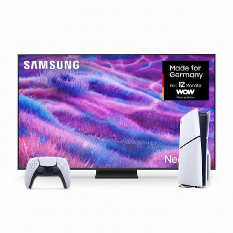 Bundle Angebot Samsung Neo QLED TV GQ85QN80FAU & PlayStation PS5 Slim Konsole (Digitale Edition) 825 GB
