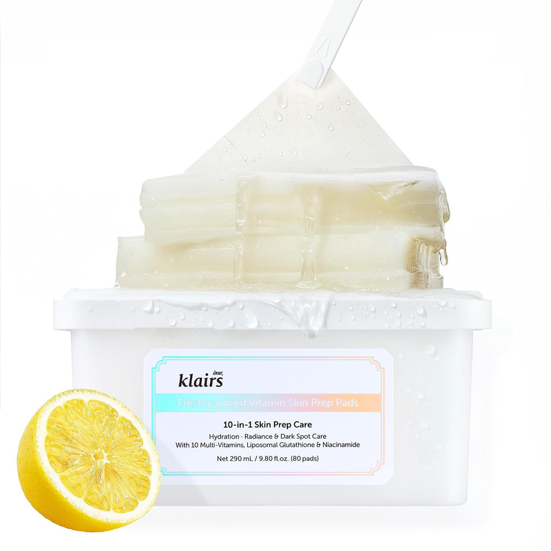 dear, klairs Freshly Juiced Vitamin Skin Prep Pads 290 ml 80 pads