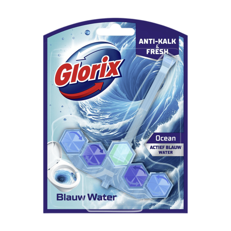 Glorix Blauw Water Ocean Toiletblok 48 g