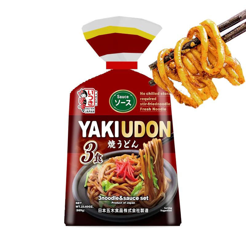 PLANT BASED YAKI UDON BROWN SAUCE FLAVOUR 678G(3pc）