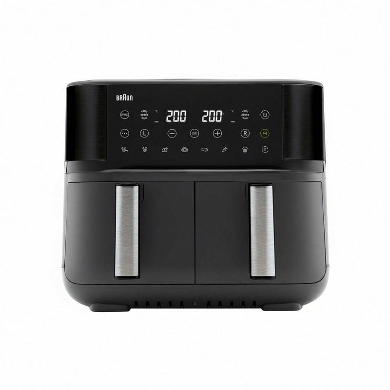 Braun TwinCook 3, Airfryer / Dubbele Heteluchtfriteuse, TD3030IBK, Zwart