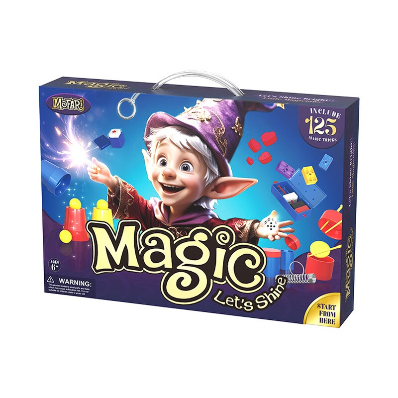MOFARI Magisches Traumreise-Set für Kinder: 12 Zaubertricks & 125 Effekte mit Anleitung & Videotutorials, stabiles Zaubererset ab 6 Jahren