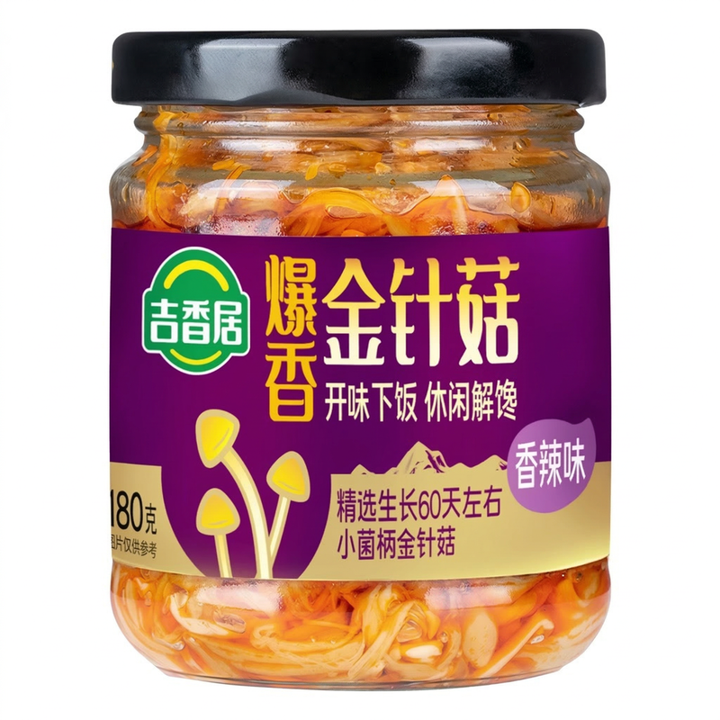Ji Xiang Ju Spicy Fragrant Enoki Mushroom 180G