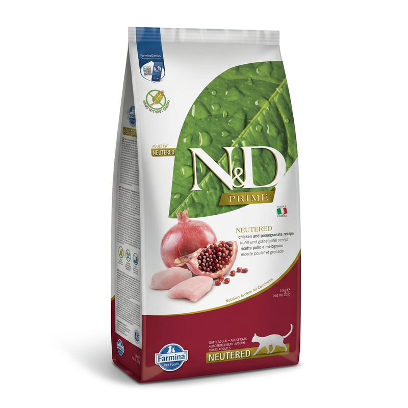 Farmina N&D Prime kastriertes Katzenfutter Huhn 10 kg