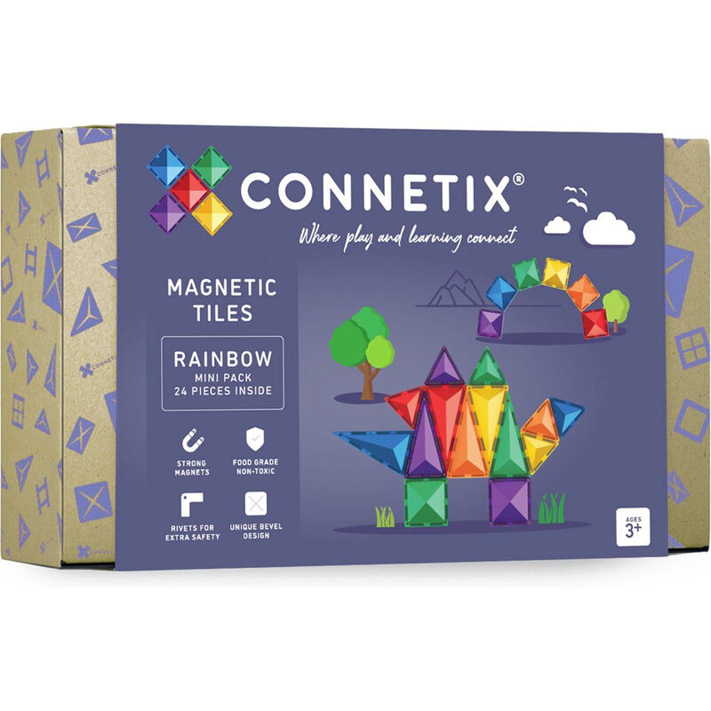 Connetix - Mini Regenboogpakket 24 Stuks - (CT-R-00024-MI)