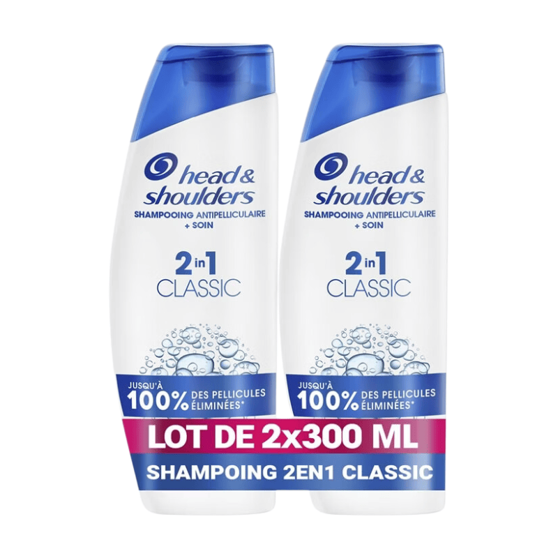 Head & Shoulders Shampoo 2 x 300 ml - Classic 2-in-1