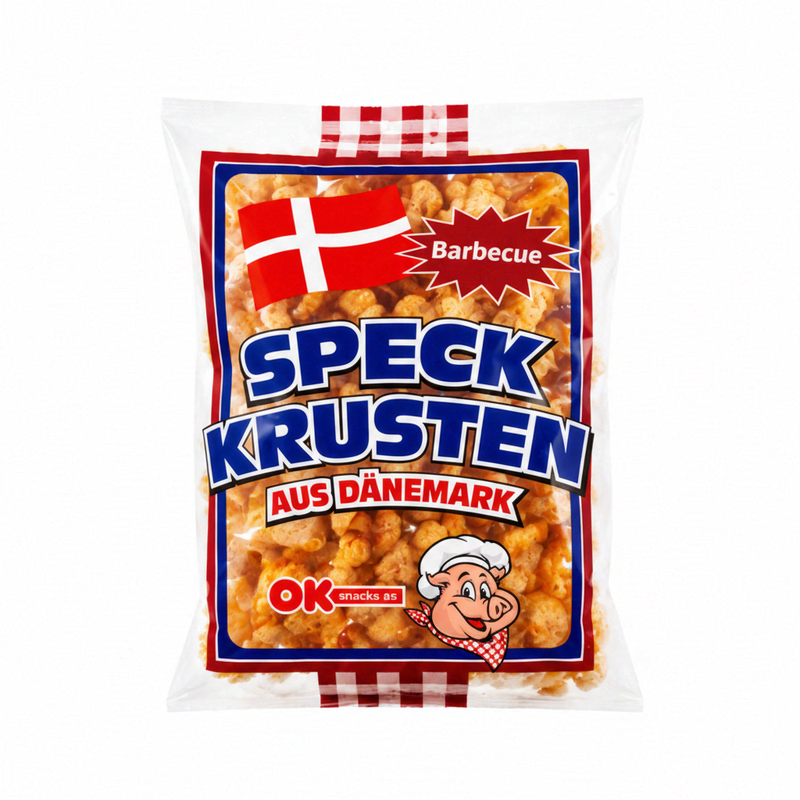 Ok Snacks Speck Krusten Crispy Pork Cracker BBQ Flavor 150 g