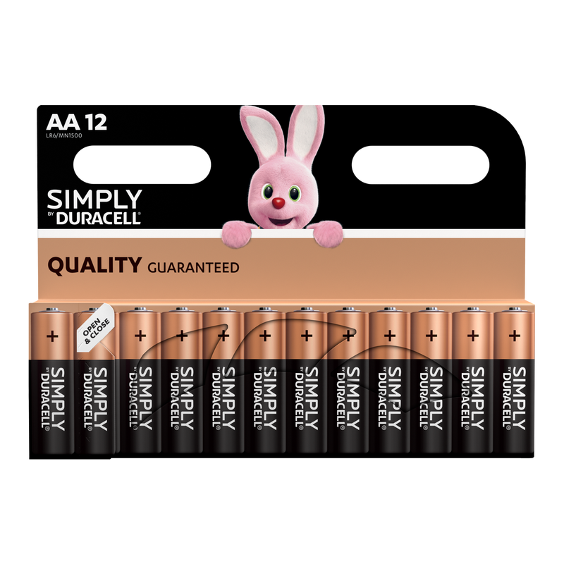 Simply AA Alkaline Batteries - 12 Pack